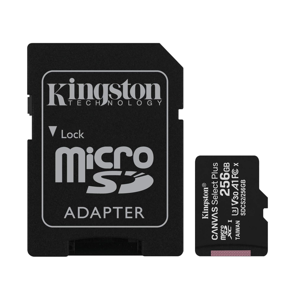 Kingston 256GB microSDXC Front View